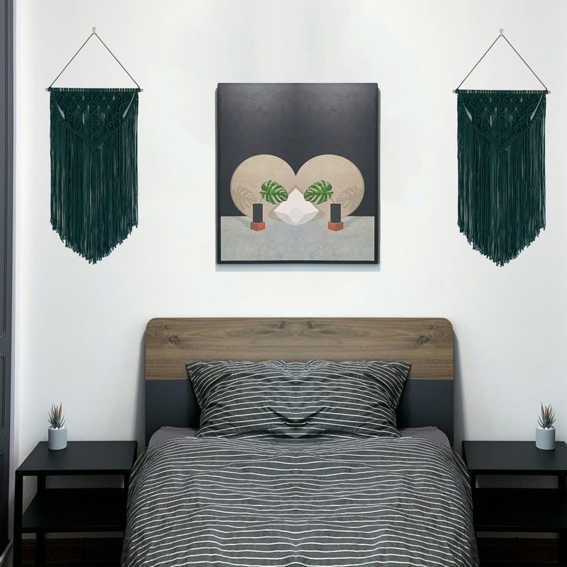 Winterdemoon Macrame Wall Hanging Boho Woven Tapestry Home Decor - Image 3